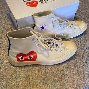 Comme des Garcons Play High Converse, Men Size 11
